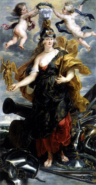 Portrait of Marie de Médicis as Triumphant Queen or Portrait of Marie de Médicis as Bellona by Peter Paul Rubens